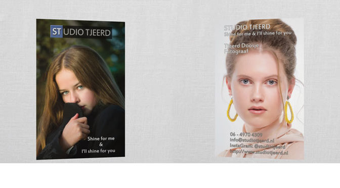 Nieuwe set visitekaartjes besteld