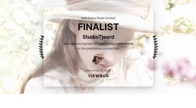 Voor de 80e keer finalist in wedstrijd ViewBug nu met foto Pien (0421-styled)